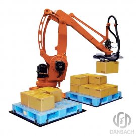 Handling randomly loaded robot palletizing machines