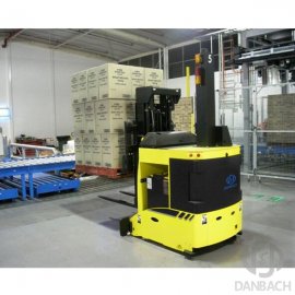 Laser guidance stacking forklift AGV